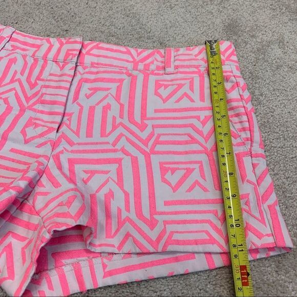 J. Crew neon pink tiki cargo shorts Sz 8 - Picture 6 of 9